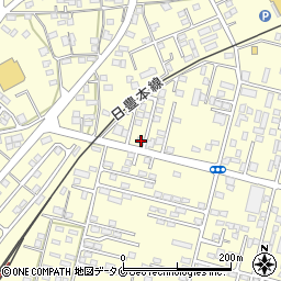 鹿児島県姶良市東餅田1452-16周辺の地図