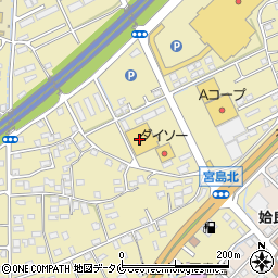 ダイレックス　姶良店周辺の地図