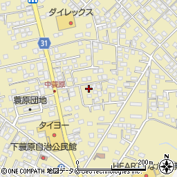 宮崎県都城市蓑原町3234-15周辺の地図