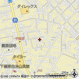 宮崎県都城市蓑原町3234-25周辺の地図