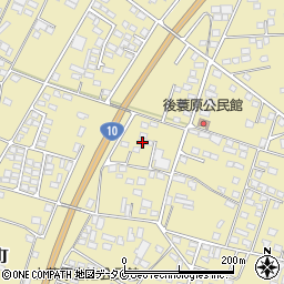 宮崎県都城市蓑原町2391-20周辺の地図