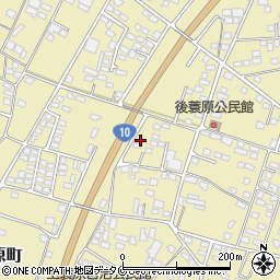 宮崎県都城市蓑原町2391-11周辺の地図