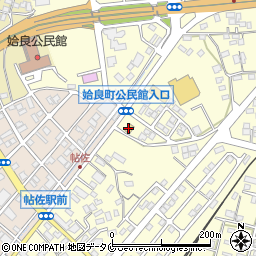 ローソン姶良東餅田店周辺の地図