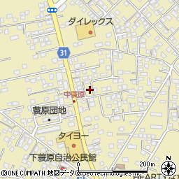 宮崎県都城市蓑原町3248-1周辺の地図