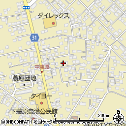 宮崎県都城市蓑原町3234-32周辺の地図