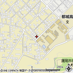 宮崎県都城市蓑原町7968-12周辺の地図