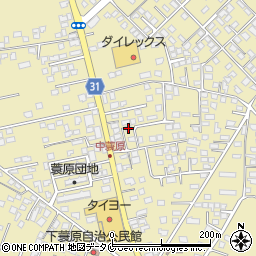 宮崎県都城市蓑原町3248-41周辺の地図