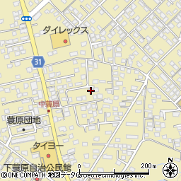 宮崎県都城市蓑原町3246-17周辺の地図