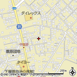 宮崎県都城市蓑原町3246-19周辺の地図
