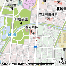 宮崎県都城市中原町41-8周辺の地図