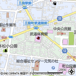 武道体育館周辺の地図