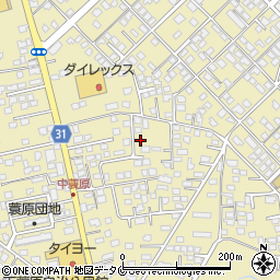 宮崎県都城市蓑原町3246-10周辺の地図