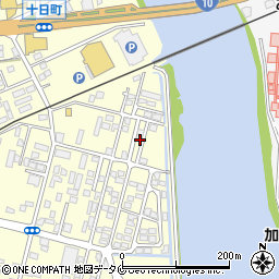 鹿児島県姶良市東餅田990-8周辺の地図