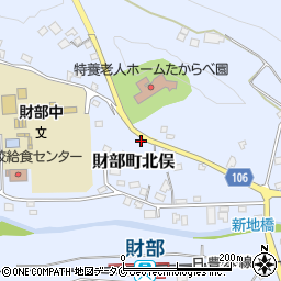 鹿児島県曽於市財部町北俣730周辺の地図