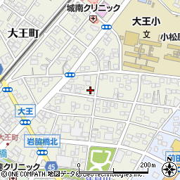 宮崎県都城市大王町周辺の地図