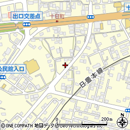 鹿児島県姶良市東餅田1690周辺の地図