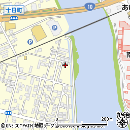 鹿児島県姶良市東餅田988-1周辺の地図