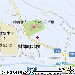 鹿児島県曽於市財部町北俣731周辺の地図