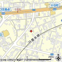 鹿児島県姶良市東餅田1694-3周辺の地図
