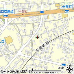 鹿児島県姶良市東餅田1694-8周辺の地図