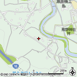 鹿児島県霧島市隼人町野久美田498周辺の地図