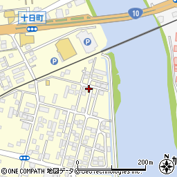 鹿児島県姶良市東餅田990-10周辺の地図