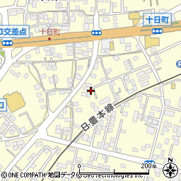 鹿児島県姶良市東餅田1695-1周辺の地図
