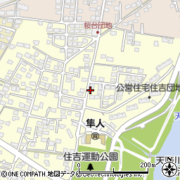 鹿児島県霧島市隼人町住吉1167周辺の地図