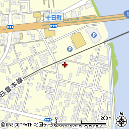 ファミリーマート姶良東餅田店周辺の地図