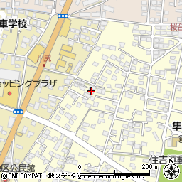 鹿児島県霧島市隼人町住吉1800周辺の地図