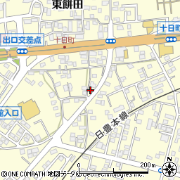 鹿児島県姶良市東餅田1696-1周辺の地図