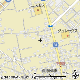 宮崎県都城市蓑原町2338-8周辺の地図