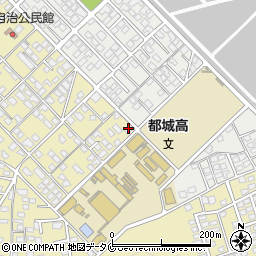 宮崎県都城市蓑原町7958-2周辺の地図