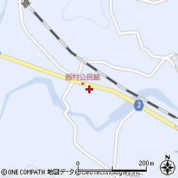 鹿児島県曽於市財部町北俣2033周辺の地図