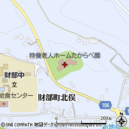 鹿児島県曽於市財部町北俣736周辺の地図