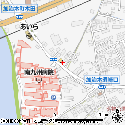 読売新聞　読売センター加治木周辺の地図