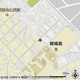 宮崎県都城市蓑原町7958-1周辺の地図