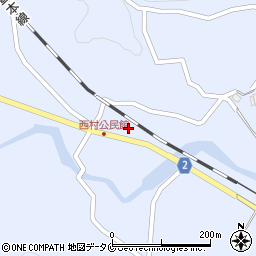 鹿児島県曽於市財部町北俣2052周辺の地図