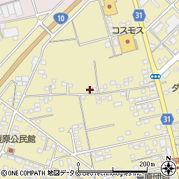 宮崎県都城市蓑原町2173-6周辺の地図