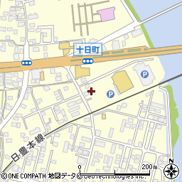 鹿児島県姶良市東餅田962-2周辺の地図