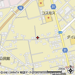 宮崎県都城市蓑原町2173-1周辺の地図
