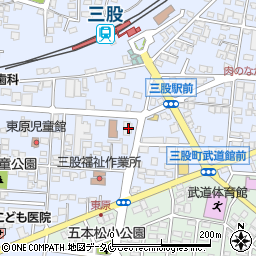 宮崎銀行三股支店周辺の地図