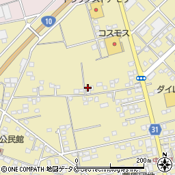 宮崎県都城市蓑原町2173周辺の地図