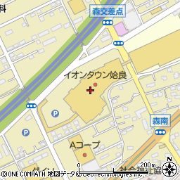 ハニーズイオンタウン姶良店周辺の地図