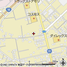 宮崎県都城市蓑原町2171-10周辺の地図