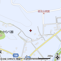 鹿児島県曽於市財部町北俣204周辺の地図