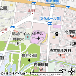 都城市総合文化ホール（ＭＪ）周辺の地図