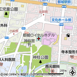 都城ロイヤルホテル周辺の地図