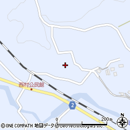 鹿児島県曽於市財部町北俣2164周辺の地図