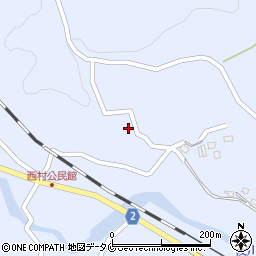 鹿児島県曽於市財部町北俣2166周辺の地図